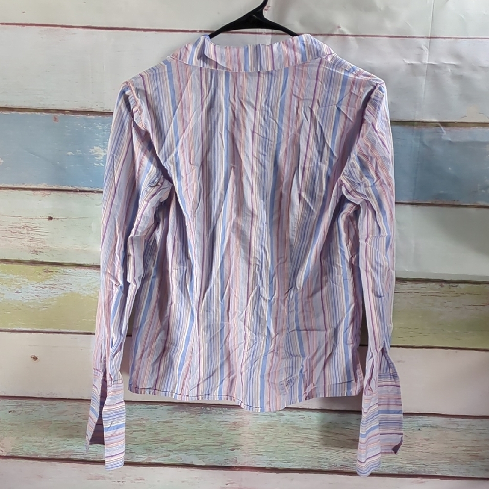 Andrea Viccaro Striped Button-Up Shirt - Picture 5 of 5